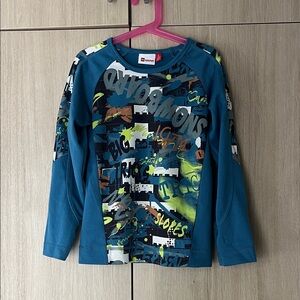 Lego ski underwear Blue and Green Graphic Set